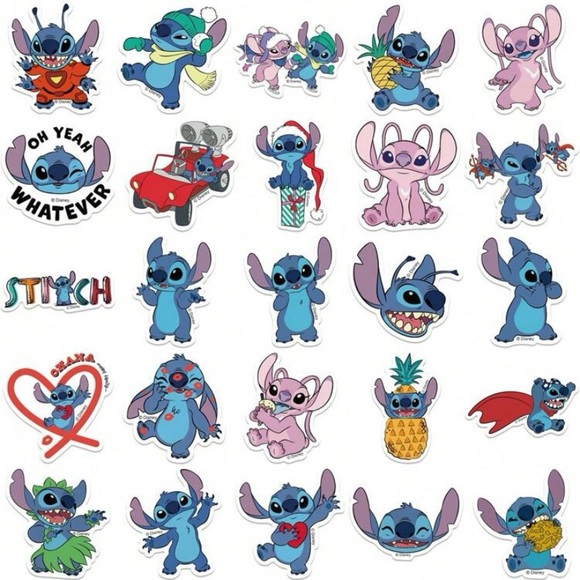 50 Pack Disney Stitch Vinyl Stickers - Picture 5 of 6